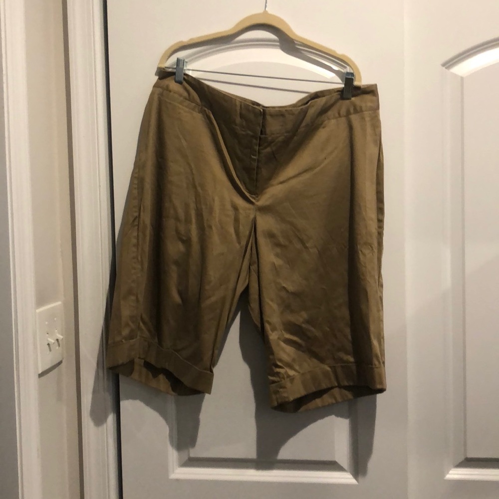 Never worn khaki Bermuda Shorts